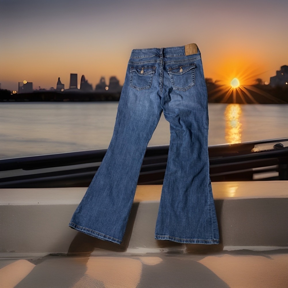 Flare Jeans Woman's Aeropostale Stretch  size‎ 6 Reg Low Rise Cowboy Y2K
